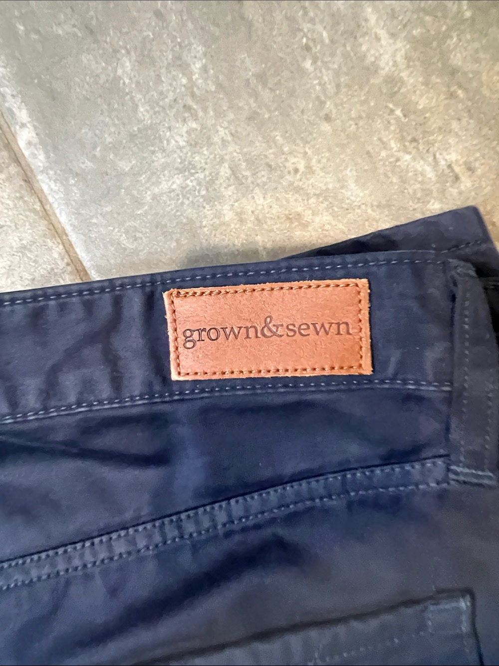 Men's Navy Chinos